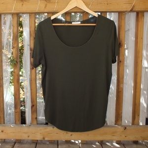 Slouchy On/Off Shoulder Tunic Tee.